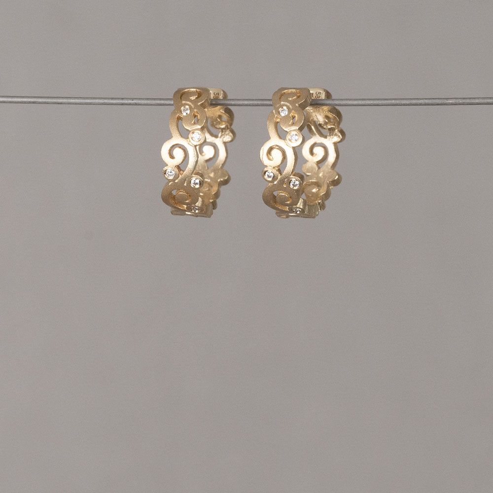 BOHO | Creole G14K + Durchmesser 0,10 ct