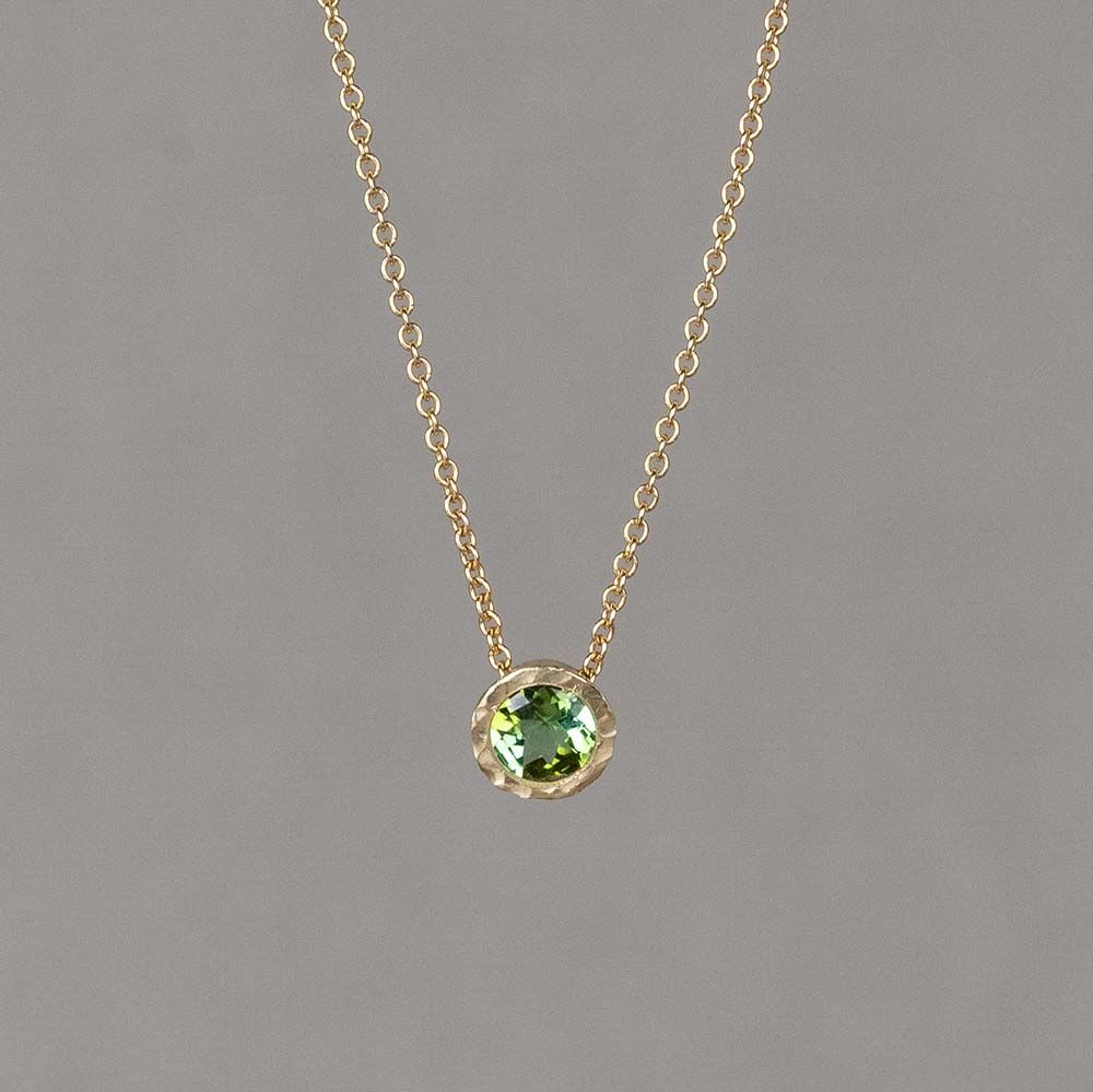 CANDY | Halskette G14K Grüner Turmalin 