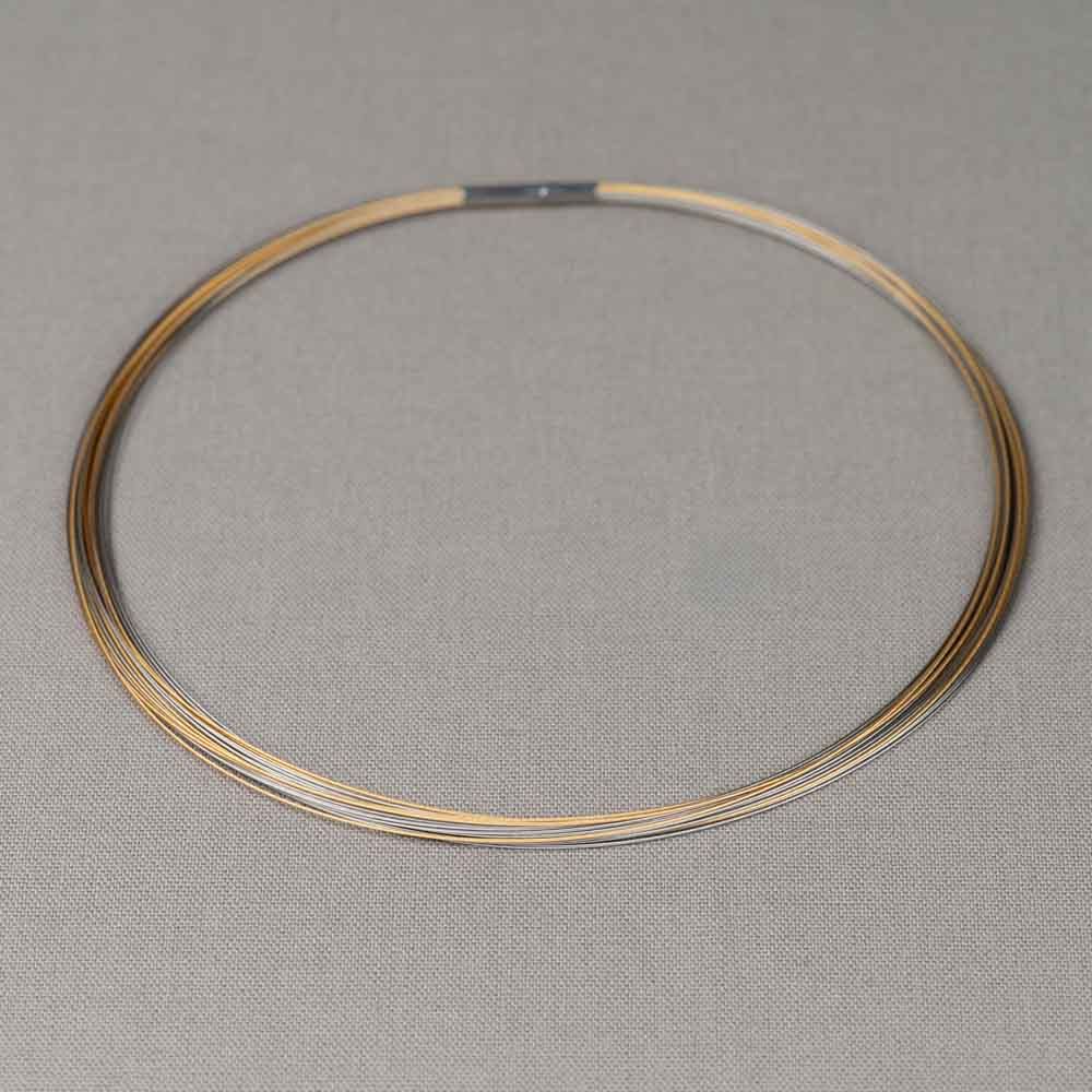 Spang Edelstahl zweifarbig Doppelclip 26-adrig