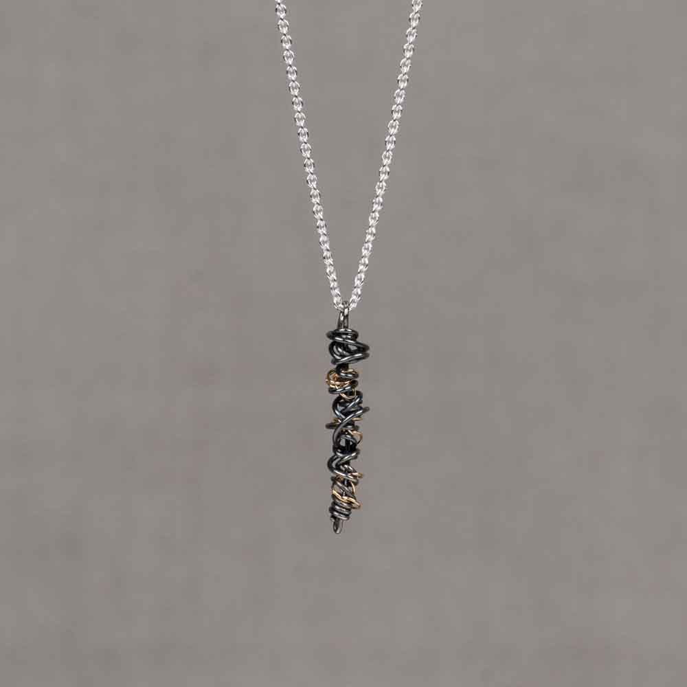 Silberkette + Twister Oxy + 9 kt