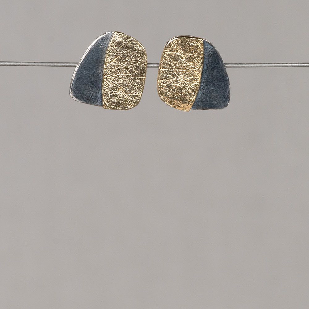 Susan Ohrstecker Silber + Oxy + vergoldet