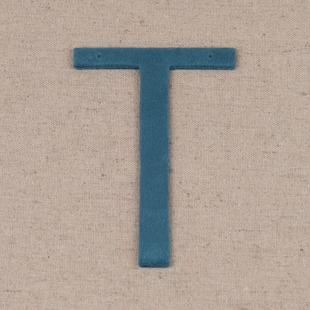 Ohrring T – hohes Petrol