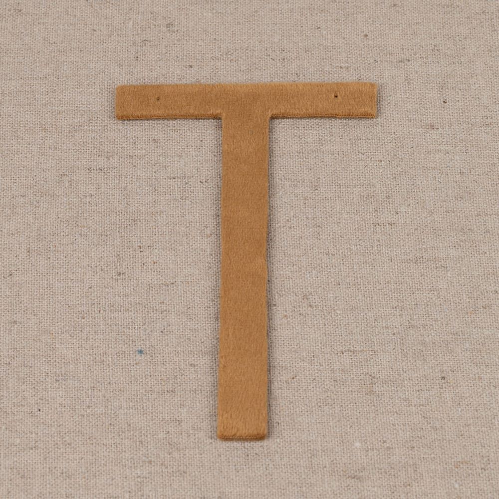 Ohrring T – hochwarmes Gold