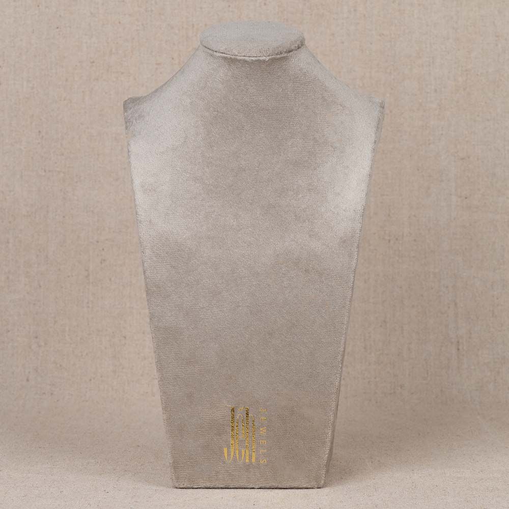 Halskette Hals Samt grau m