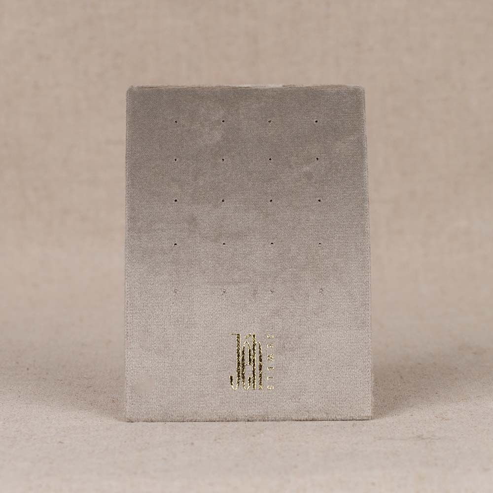 Ohrringe Standard Samt Urban Grey