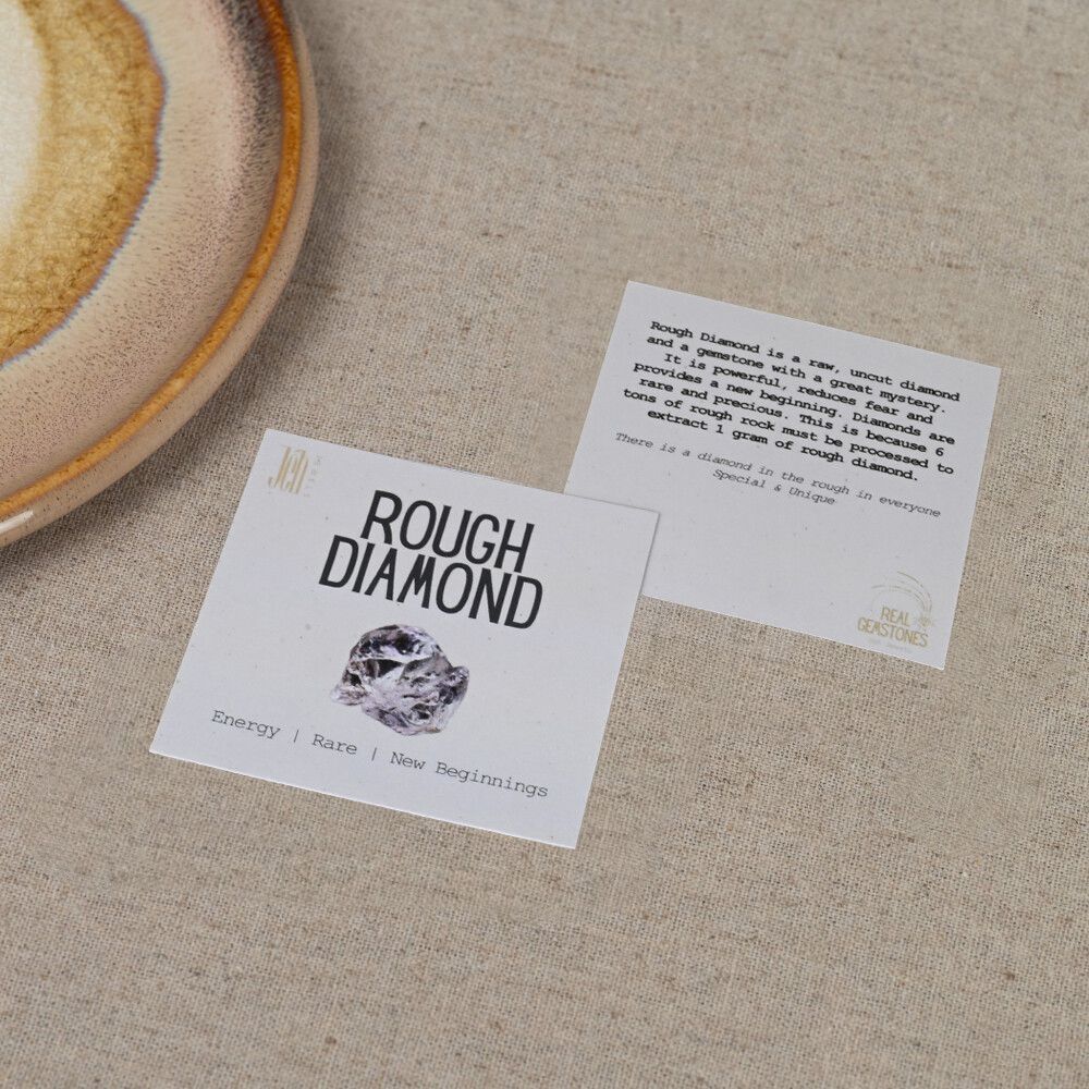 Edelsteinkarten Rohdiamant - 10 Stück