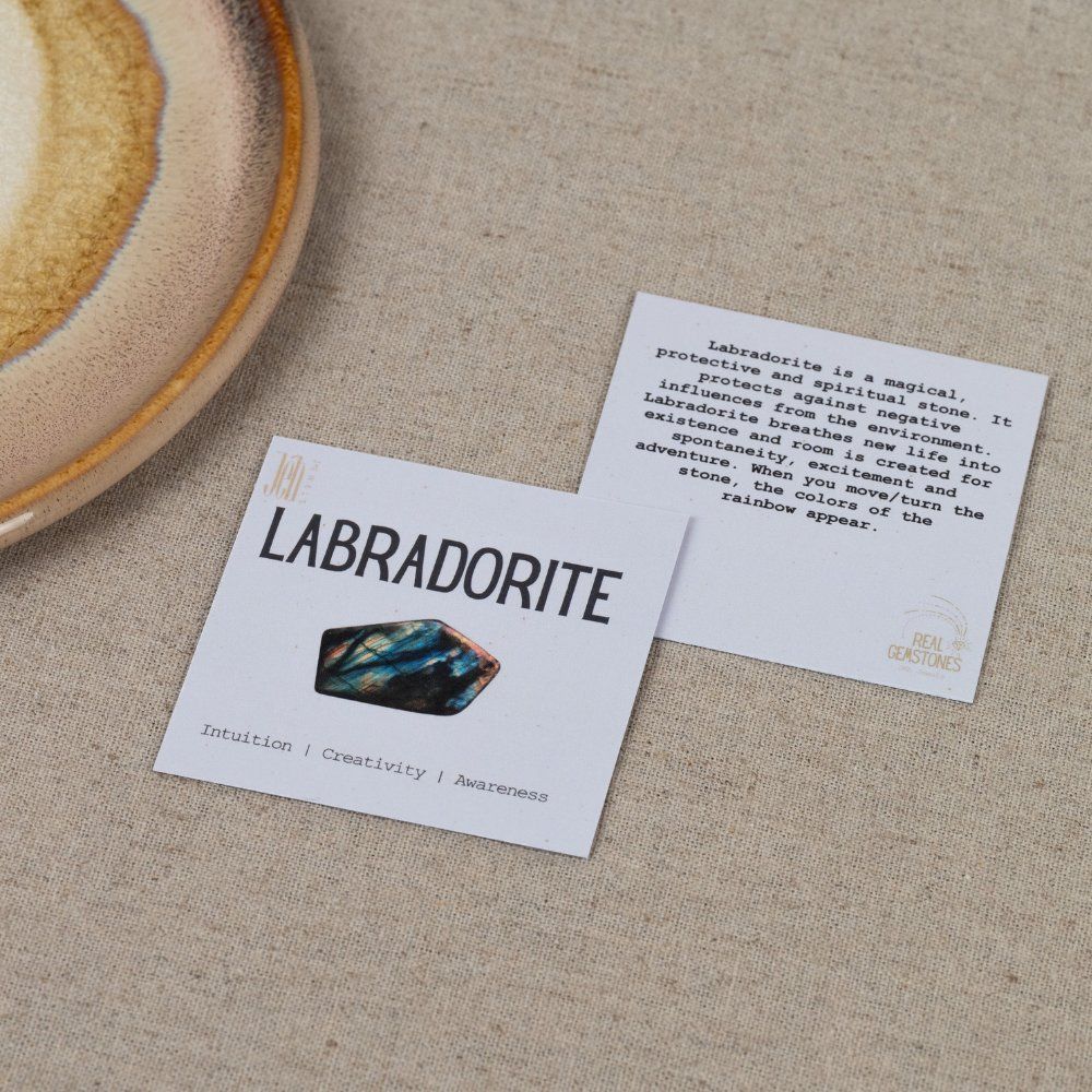 Edelsteinkartenpaket 10 Stück Labradorit