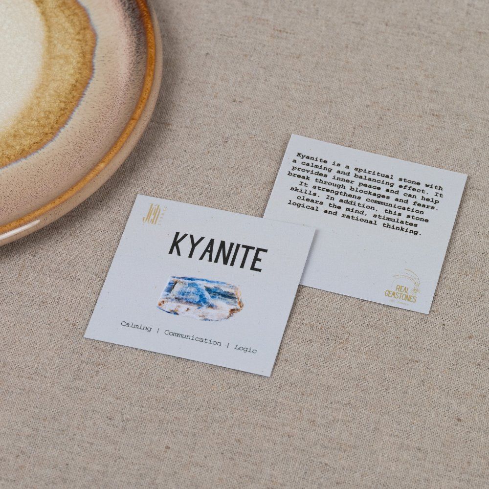 Edelsteinkarten Kyanit - 10 Stück 