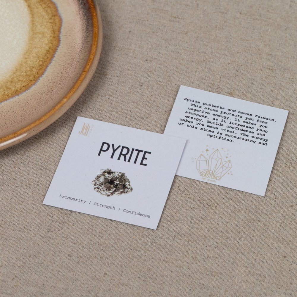 Edelsteinkarten Pyrit - 10 Stück 