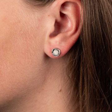 Ohrstecker oxy shiny rund