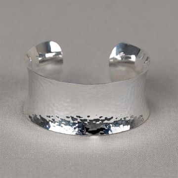Armband zilver hamerslag