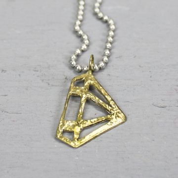 Hanger diamand messing