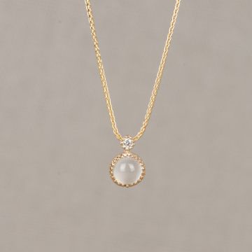 N.O.O.R. | Collier G14K + Maansteen