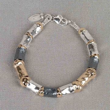 Armband zilver + Goldfilled