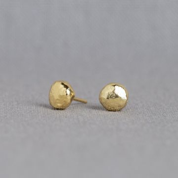 Oorsteker zilver verguld