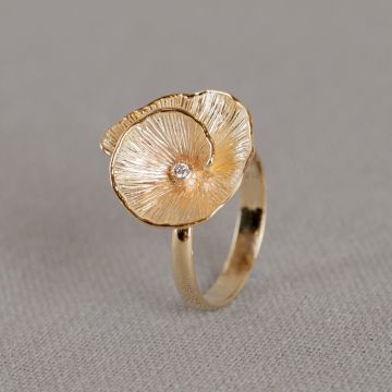 POPPY | Ring G14K + 0.029CT I1/HI