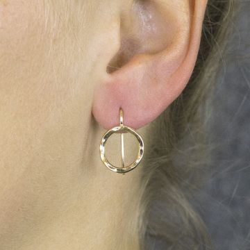 Ohrring Goldfilled offen rund