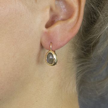 Ohrhanger vergoldet + Labradorit