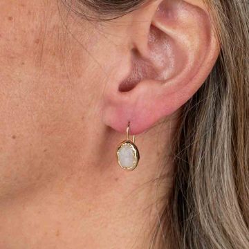 Dangles gold plated + Moonstone