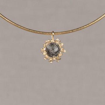 BLOSSOM GEMSTONES | Hanger bloesem + Black Rutiel