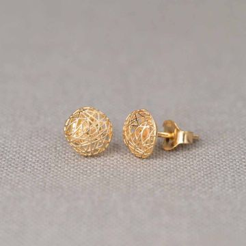 3D GOLD | Earstuds 3D around G14K