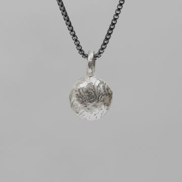 Collier zilver oxy + hanger zilver oxy rond