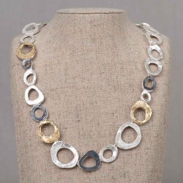 Collier drie kleuren cirkels