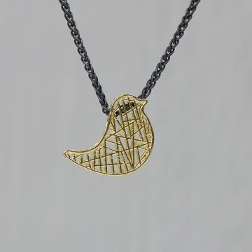 3D GOLD | Collier 3D vogel G14K