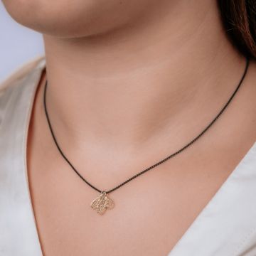 Necklace silver oxy + pendant G14k At 3D