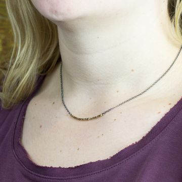 Collier silver oxy with GF beam
