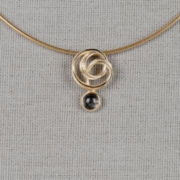 CURLY GEMSTONES | Hanger G14K Black Rutiel