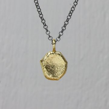 Collier zilver oxy met vijfhoek 42 cm