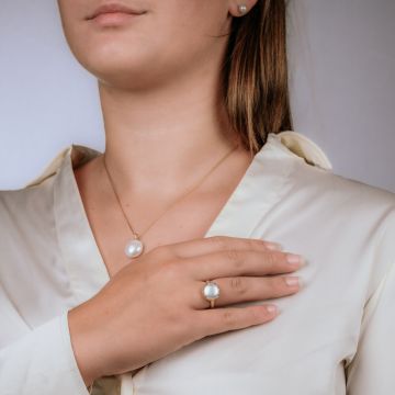 PEARLS | Ring Blume Perle
