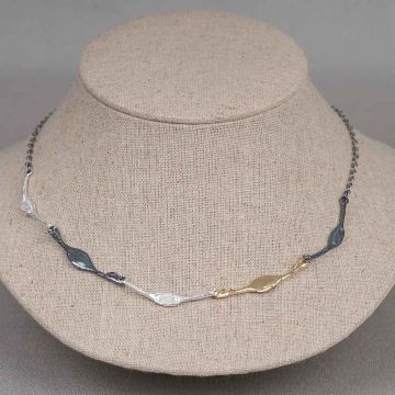 Collier lepels drie kleuren