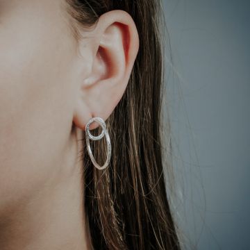 Earstud artwork silver