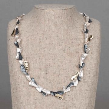 Collier drie kleuren krans