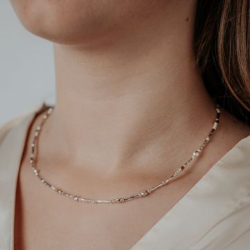 Necklace silver + a little touch of Goldfilled