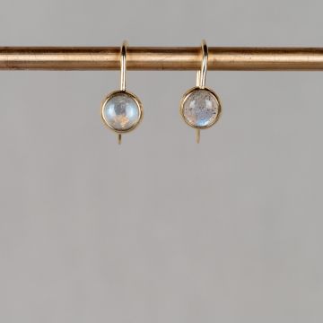 CURLY GEMSTONES | Oorhanger simply G14K + Labradoriet