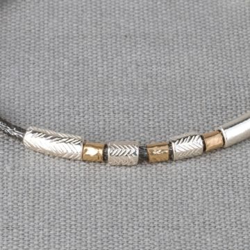 Bracelet pince porte-bonheur trois couleurs