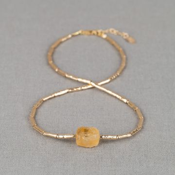 Collier LIMITED Goldfilled + Citrien