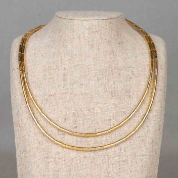 Necklace duo tubes