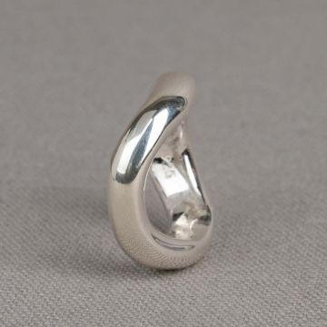 Ring zilver groovy