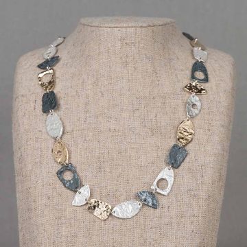 Collier zilver, oxy, verguld Bold