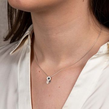 Collier zilver + oxy Energide