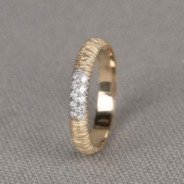SPARKLE | Ring G14K yellow + dia 0,10 ct