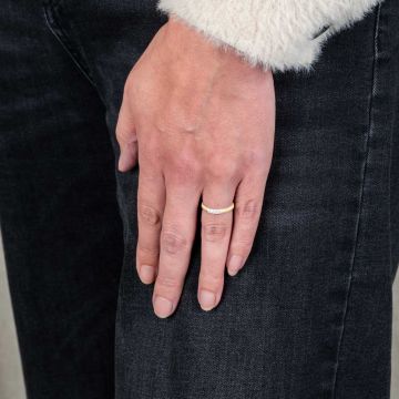 SPARKLE | Ring G14K gelb + dia 0,10 ct