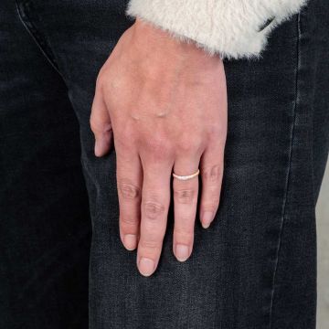 SPARKLE | Ring G14K Rosé + Dia 0,10 ct