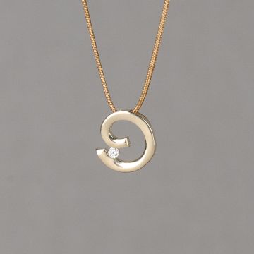 CLASSICAL | Hanger kolk G14K + dia 0,03 ct