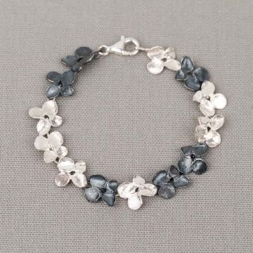 Armband Viooltjes twee kleuren