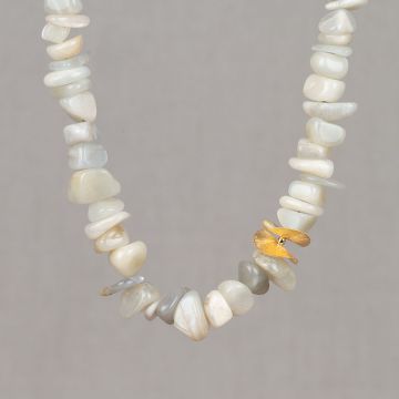 Necklace LIMITED Moonstone + Gilded Poppy 